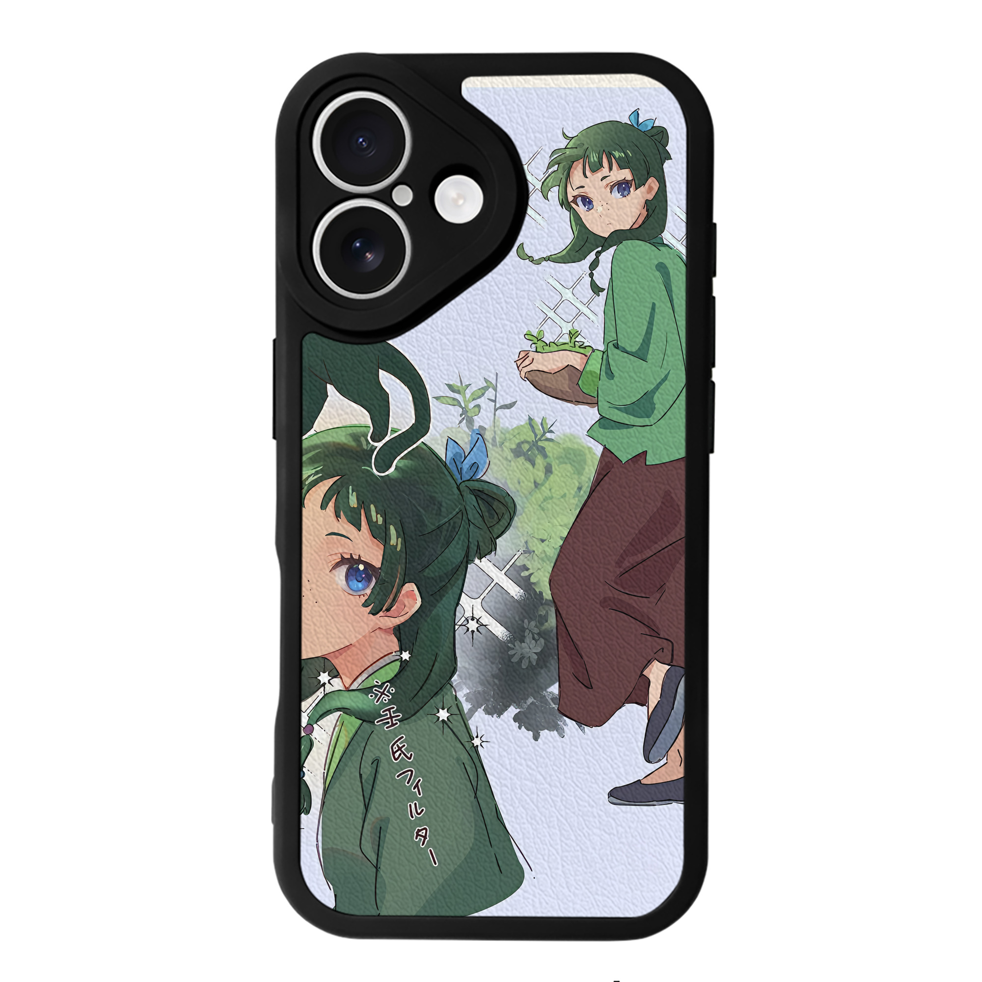 （画像用） 薬屋のひとりごと The Apothecary Diaries 【iPhone 16シリーズ対応】シリコンスマホケース（レザー調） 材質：シリコン